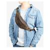 Crazy Horse Leather Men's Waist Pack Head Layer Cowhide Vintage Genuine Leather Chest Bag