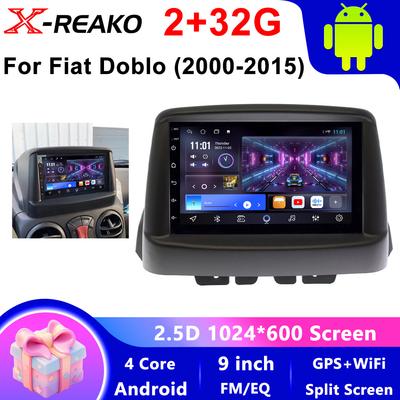 Головное устройство Android для Fiat Doblo (2000-2015) Carplay Авто Радио Мультимедиа Видео Плеер Навигация GPS 4G WIFI QLED