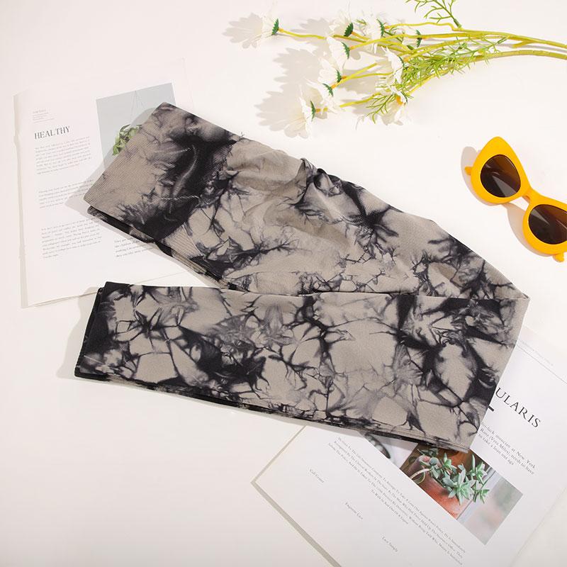 Бесшовные брюки для йоги с галстуком-краской, женские спортивные леггинсы с высокой талией, эластичные спортивные леггинсы для тренировок, узкая спортивная одежда для спортзала