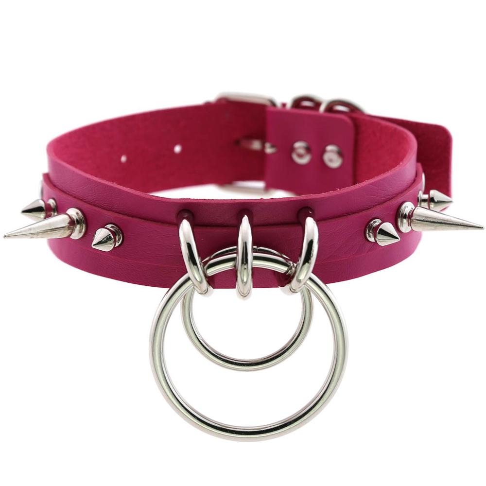 Spiked Choker For Women Men Punk Rock Collar Goth Fashion Necklaces Leather Studded Choker Girls Harajuku Gothic Jewelry