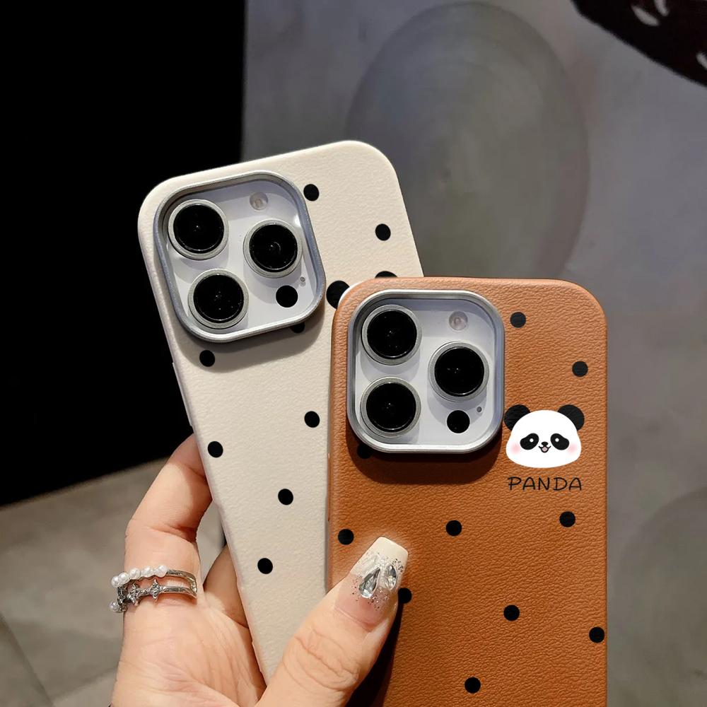 Милый Чехол Для Телефона Из ТПУ С Рисунком Панды Для iPhone 17 16 15 14 13 12 11 Pro Max Plus Ударопрочный Силиконовый Мягкий Роскошный Модный Чехол Из ТПУ