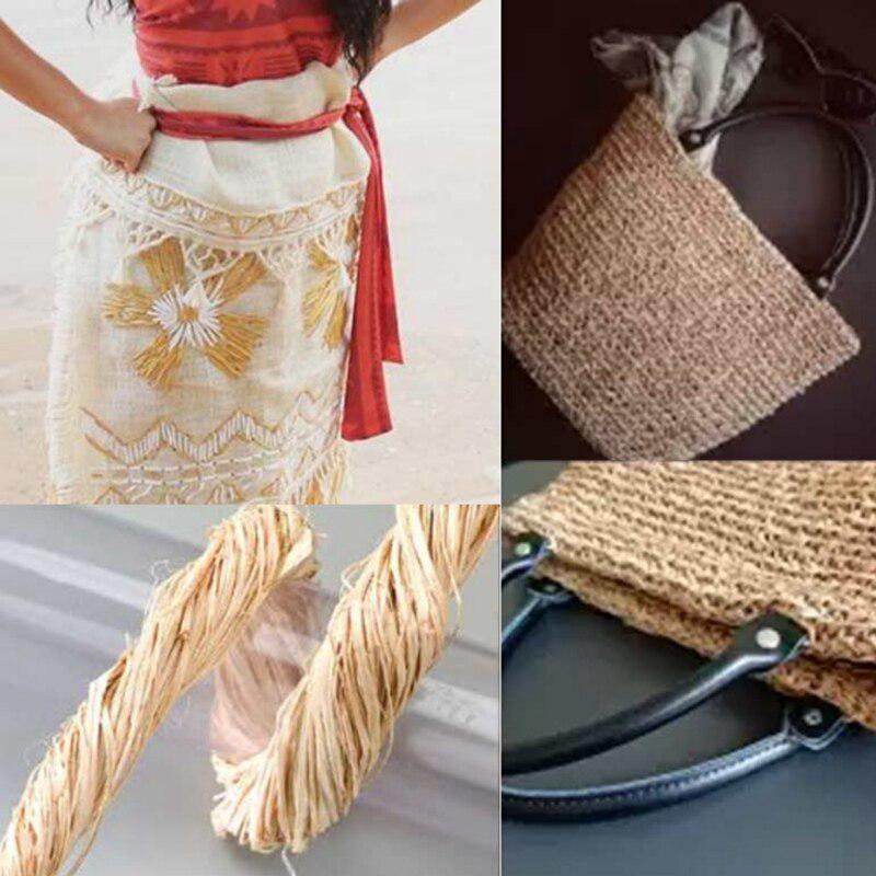 200M Raffia Paper Twine Rope Gift Wrap Ribbon Bouquet Wrapping DIY Crafts For Party Wedding Decoration
