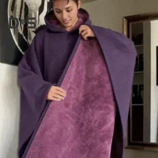 Куртка-накидка с капюшоном, одеяло, толстовка с капюшоном, снятие стресса, утяжеленное, комфортное, современный стиль, повседневное одеяло, пальто, повседневная одежда