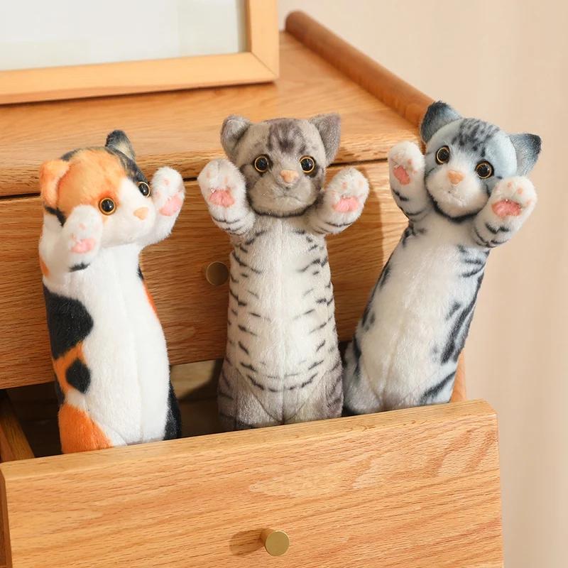 25c мСмешной Радостный Милый Мягкий Стоящая Поза Кот Плюшевые Игрушки Подушка для Паузы Домашний Декор Кукла для Детей Девочка Подарок