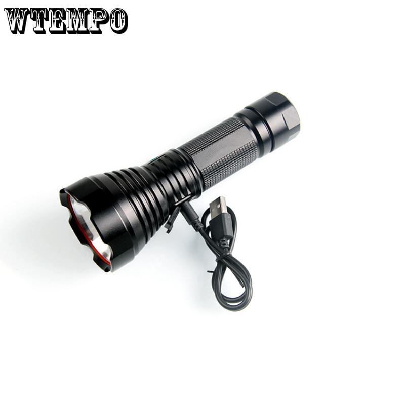 T40 Мощный фонарик из алюминиевого сплава с большим радиусом действия, водонепроницаемый перезаряжаемый фонарик, супер яркий уличный прожектор