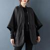 Plus Size Black Jaket Causal Loose Spring Autumn Women Jacket Coat