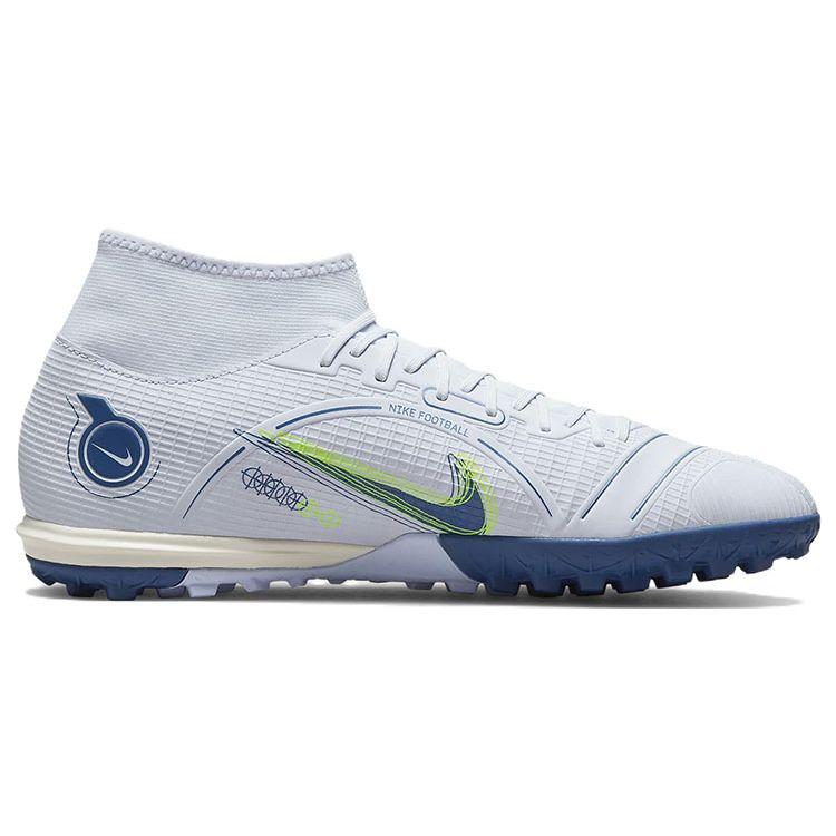 Nike Кроссовки унисекс Mercurial Superfly 8 Academy TF Grey Light Marine Football-Grey Volt Dark-Marina-Blue DJ2878-054