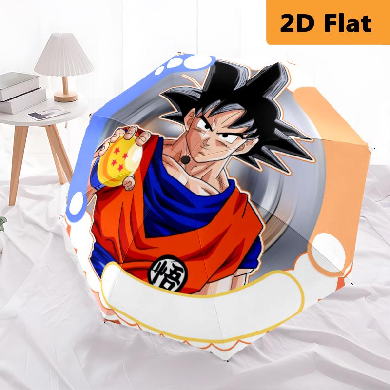 1 шт. Зонт Dragon Ball Портативная 8-реберная конструкция, подходит для всех сезонов, для дома, путешествий, уличный зонт