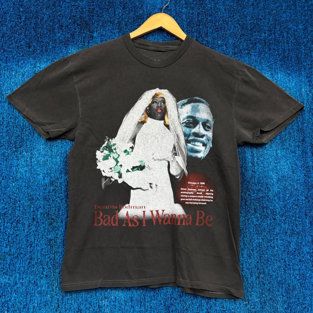 Dennis Rodman in Wedding Dress Photo Bad As I Wannabe Tee M Unisex T-Shirt