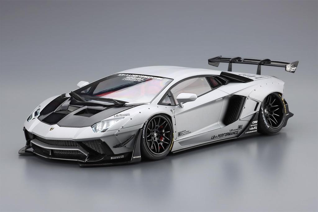 Aoshima Bunka Kyozai Liberty Walk 19 LB Works Lamborghini Aventador Limited Edition 1 Plastic Model (AOSHIMA) 1/24 No. Ver.