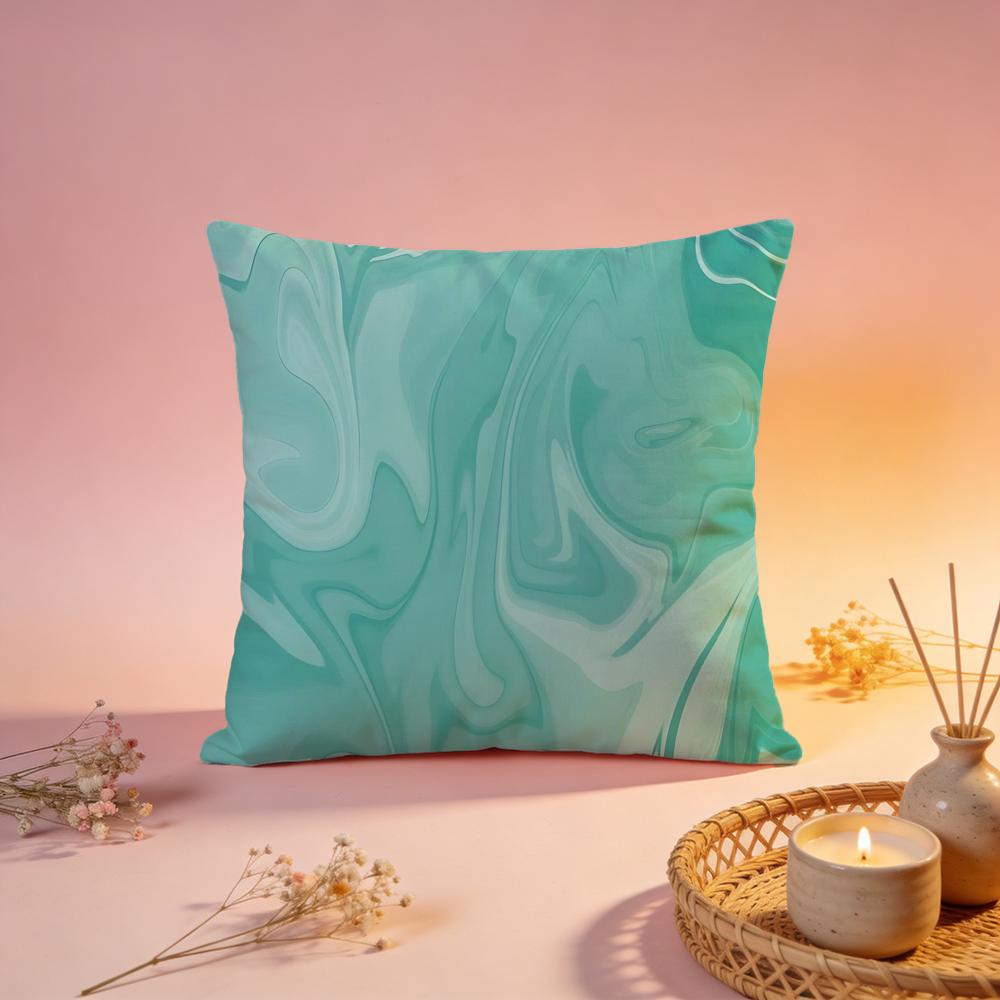 Bold Icy Blue Flame Art Cushion Cover Comfortable Durable Pillow Cover MultiScene for Home Office Car Sofa