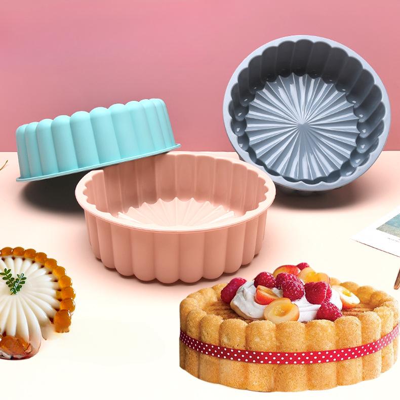 Circular, Silicone Cake Mold, Sunflower Shape, Household Use, Baking Tools, Silicone Kitchenware