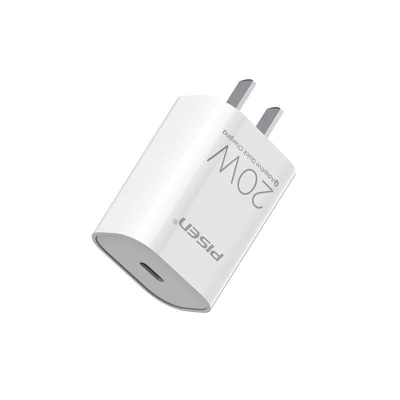 Быстрое зарядное устройство PISEN PD20W для iPhone 12, 13, 14, 15 Pro