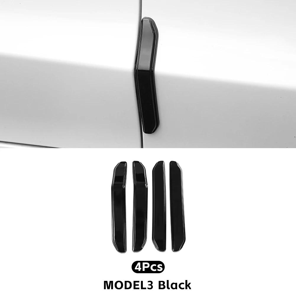 4 шт. для Tesla Model 3 Model Y дверная противостолкновительная полоса ABS краска кузова антицарапающая наклейка модификация автомобильных аксессуаров