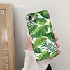 ДЛЯ iPhone Leaves Monstera Green Phone Case 14 11 12 Pro 8 7Plus SE X Pro 14 MAX 12 13 MINI XR XS iphone 14 Мягкие чехлы для телефонов