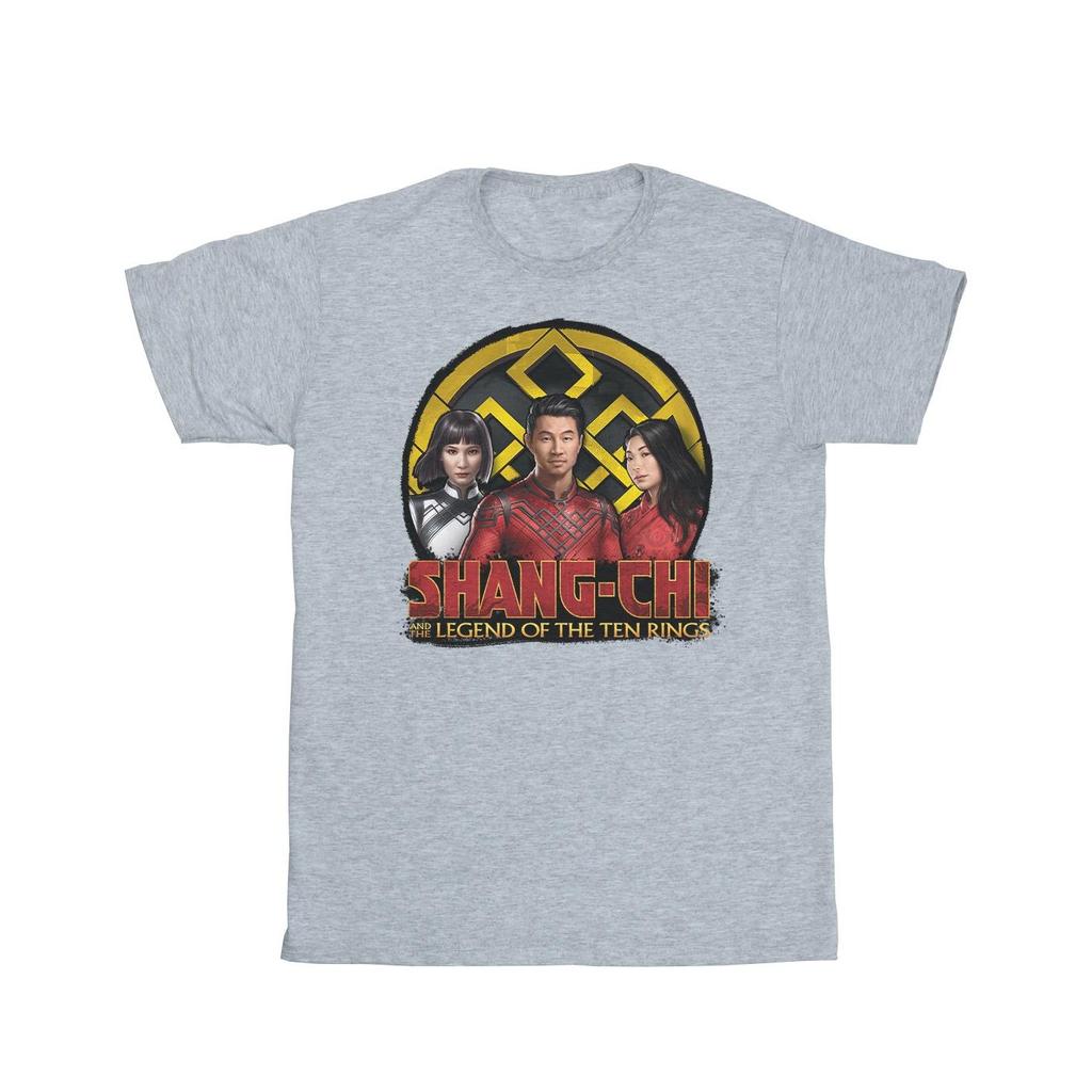 Marvel Mens Shang-Chi And The Legend Of The Ten Rings Group Logo Emblem T-Shirt