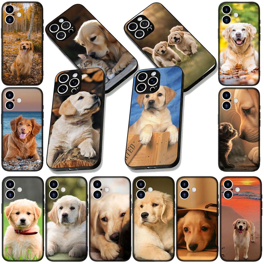 Soft Cover for Samsung Galaxy S25 S24 S23 FE Plus Ultra S7 Edge A16 A15 5G s25+ Coque Phone Case Golden Retriever Dog