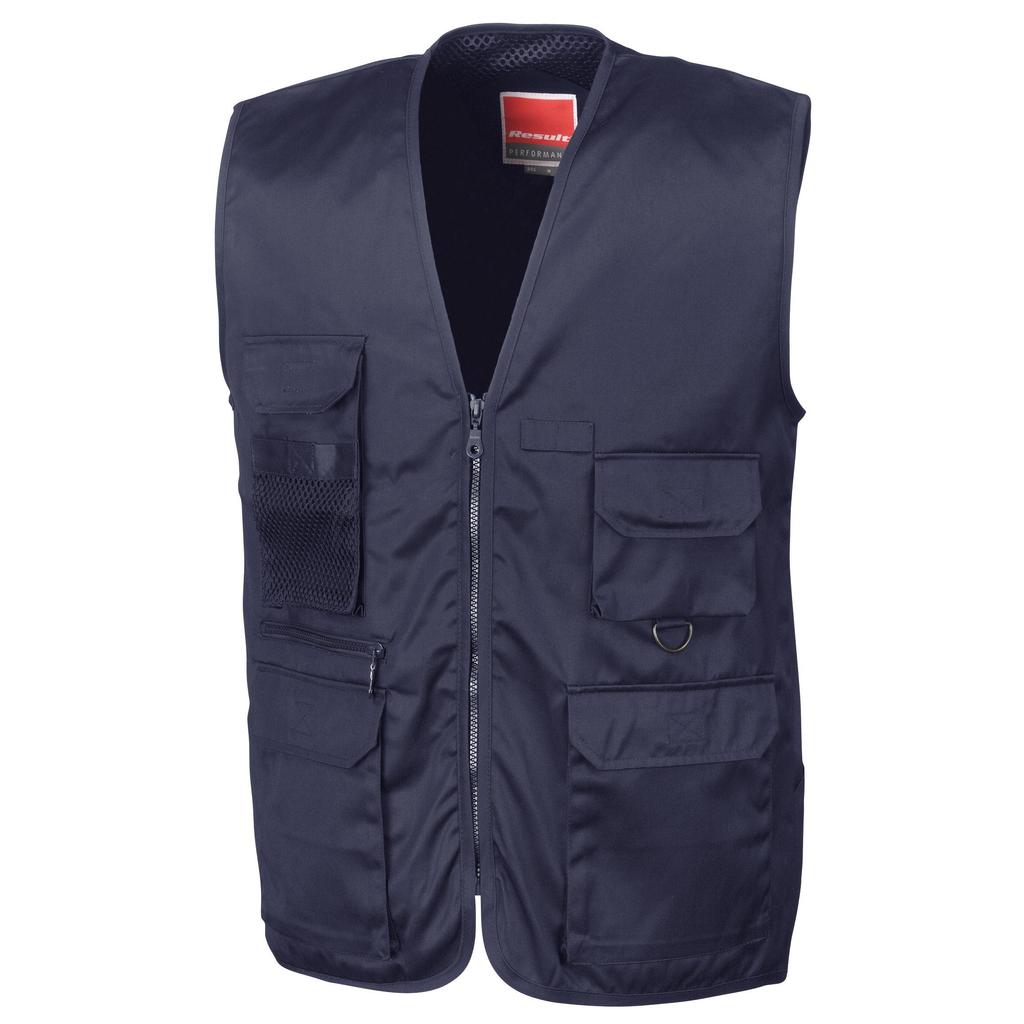 Result Mens Safari Waistcoat Jacket