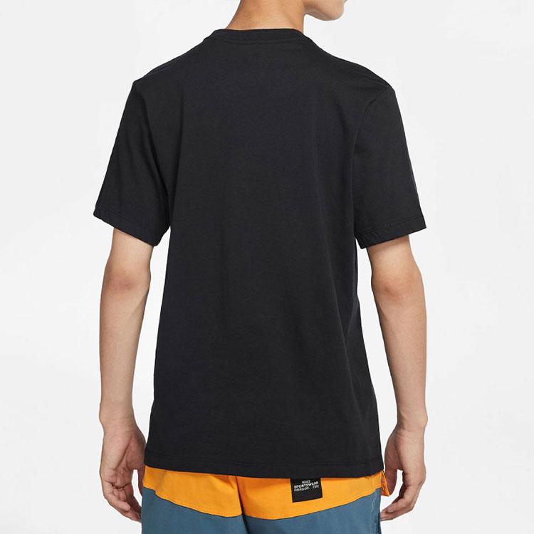 Nike Music CD Print Casual Sports Short Sleeve T-Shirt Men Tops Black CW0403-010