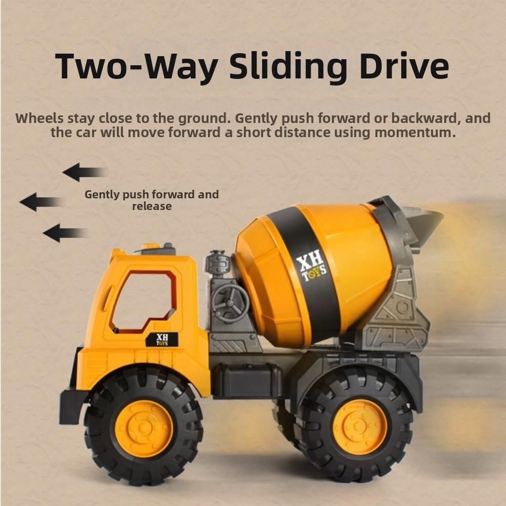 Drop Resistant Engineering Transport Vehicle Toys Plastic Crane Truck Model for Boys