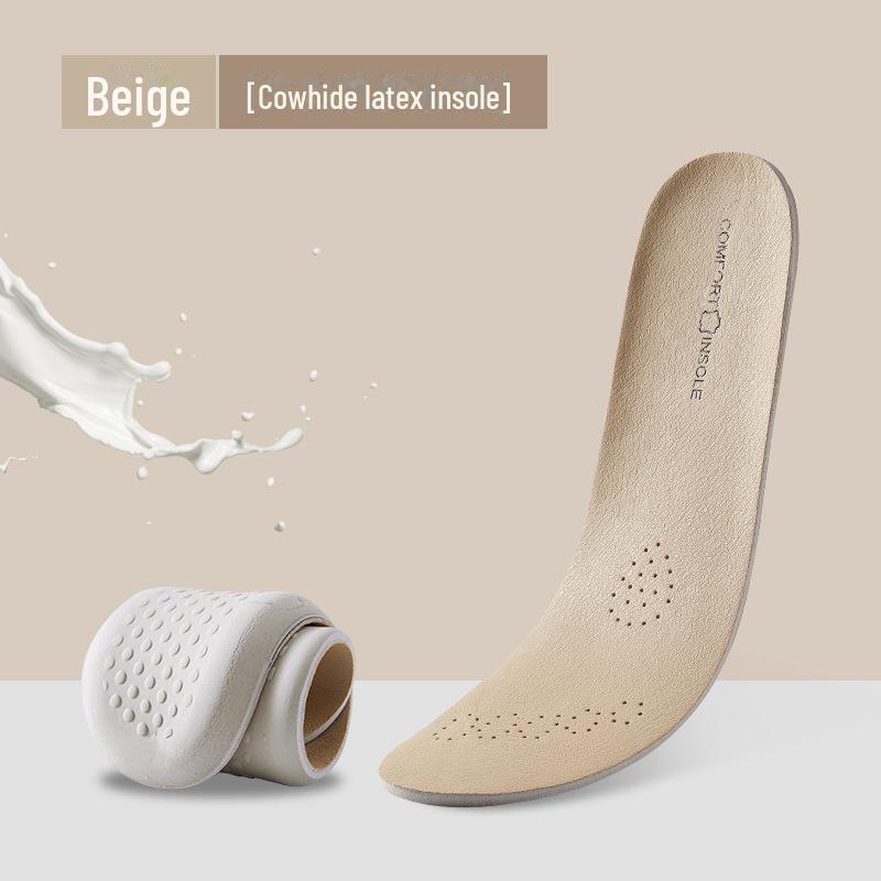 Стельки из коровьей кожи для мужчин и женщин: Мягкий, дышащий, впитывающий пот и амортизирующий