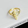 YILUOCD Witchcraft Stainless Steel Open Ring Supernatural Witch Knot Rings For Women Wiccan Cross Protection Amulet Jewelry