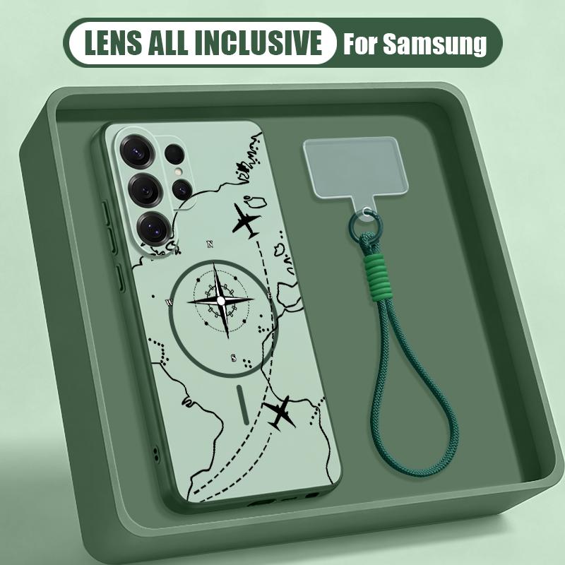 Чехол с принтом «Цветные блоки и точки» для Samsung S26 Ultra S25 FE S24 S24 Plus A57 A37 A17 A56 A36 A16 A55 A35 A15 A54 5G Гибридный Магнитный Матовый Чехол