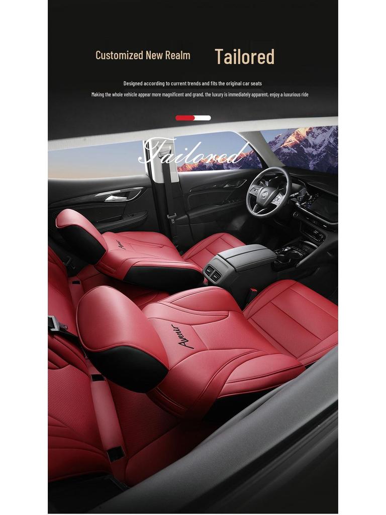 Buick Envision Full Coverage Leather Seat Cover - All-Season, Universal Fit.