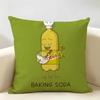 Funny Fancy Abstract Ins Art Cushion Cover Natural Linen Organic Fabric DoubleSided Printing Room Sofa Decor Pillow Case