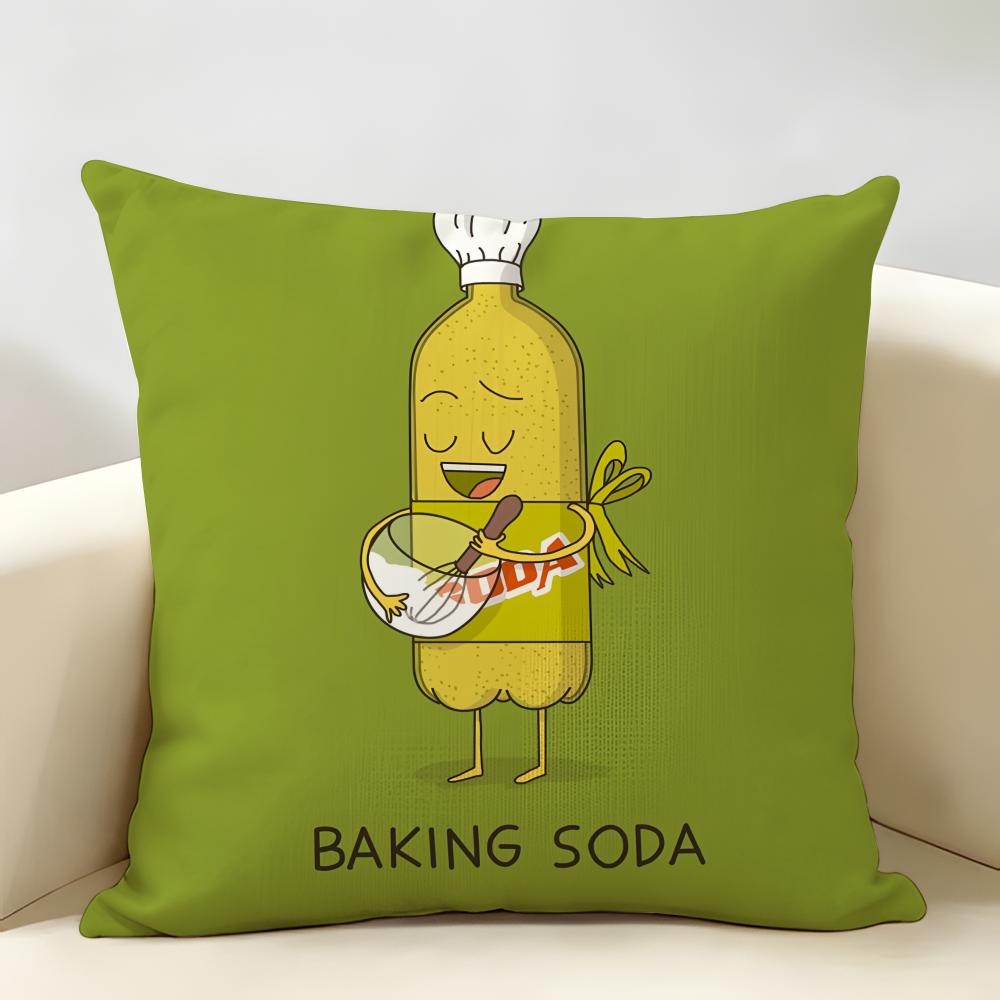 Funny Fancy Abstract Ins Art Cushion Cover Natural Linen Organic Fabric DoubleSided Printing Room Sofa Decor Pillow Case
