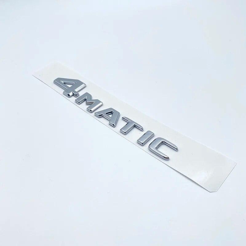 Буквы-эмблема для Mercedes Benz CDI CGI TDI 4Matic, Стайлинг автомобиля, табличка с логотипом багажника, наклейка с логотипом, плоские шрифты, серебристый, глянцевый, черный