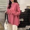 Solid Color Long Sleeved T-shirt Women's Loose Top