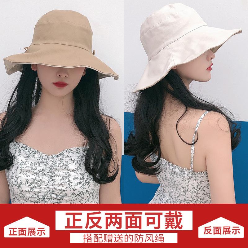 Women's summer fisherman hat, sun protection hat with large brim to cover the face, early spring and summer large brim UV protection sun hat