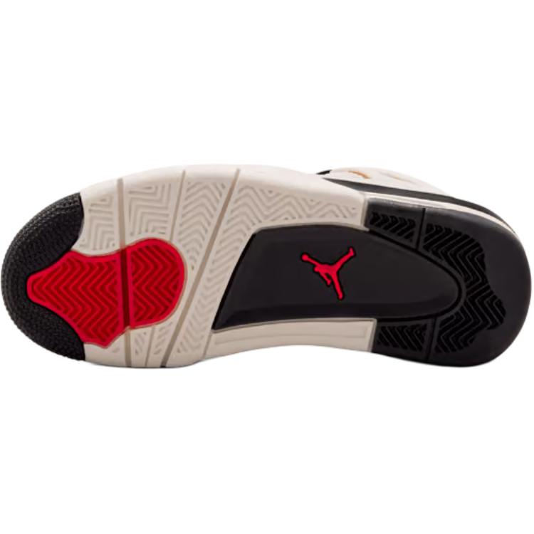 Jordan Детские баскетбольные кроссовки Air Jordan 4 Low White Black Unisex IM4026-100