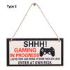 Boys Girls Game Ornaments Gaming Room Sign Wood Plaque I'm Gamer Do Not Disturb Hanging Pendant