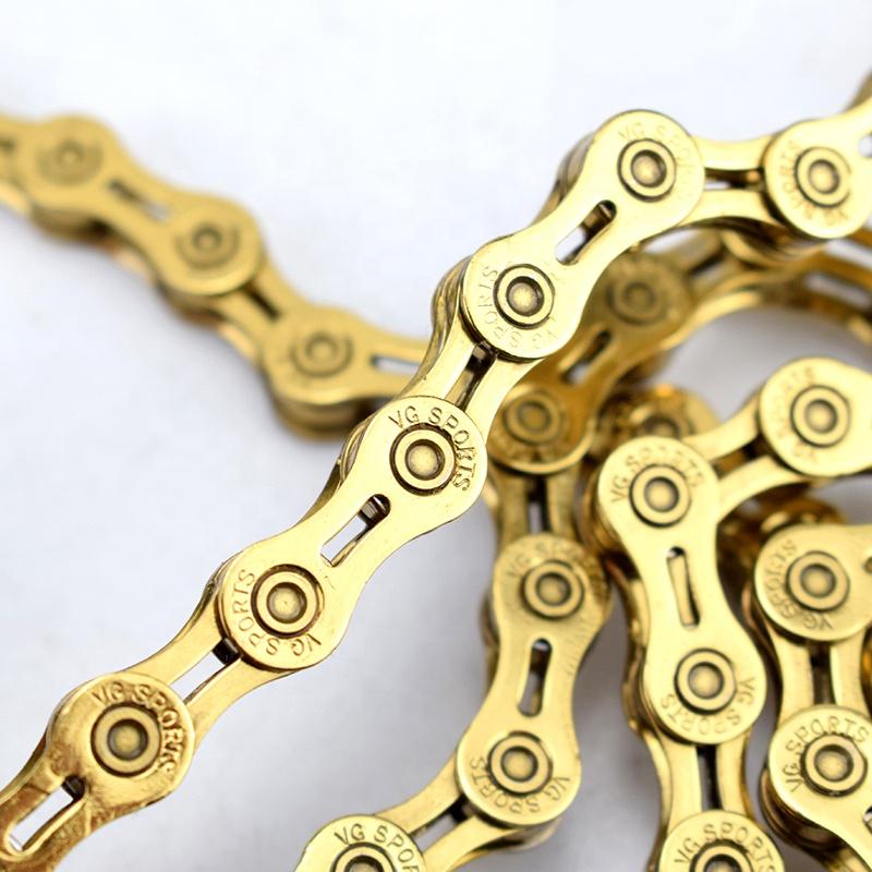 Price 10s 116L Half Hollow Titanium Nitride MTB Mountain Road Bicycle Chain for Bicycle Parts