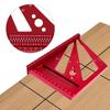 Woodworking Square Protractor Aluminum Alloy Miter Triangle Ruler Layout Measuring Tool Suitable for Engineer Carpenter