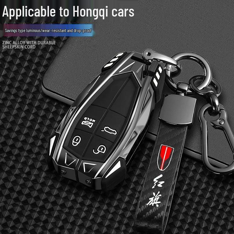 2022 Hongqi HS5/HS7/H9 Qixiang Edition Men's Mecha Key Case Cover