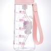 Бутылка-поилка для скейтера, прозрачная, с Sanrio Hello Kitty PSHPO668145, с кнопкой, 630 мл, для детей, ремешок, дизайн,
