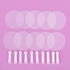 50PCS 5cm Mini Transparent Blank Hand Fans for Kids DIY Art Wedding Party Custom Favors