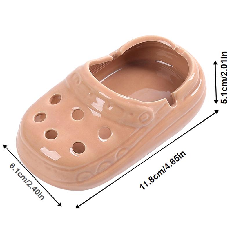 Cave Shoes Ceramic Ashtray Office High Beauty Cute Living Room Home Trendy Ashtray Desktop Anti Fly Ash Ashtray