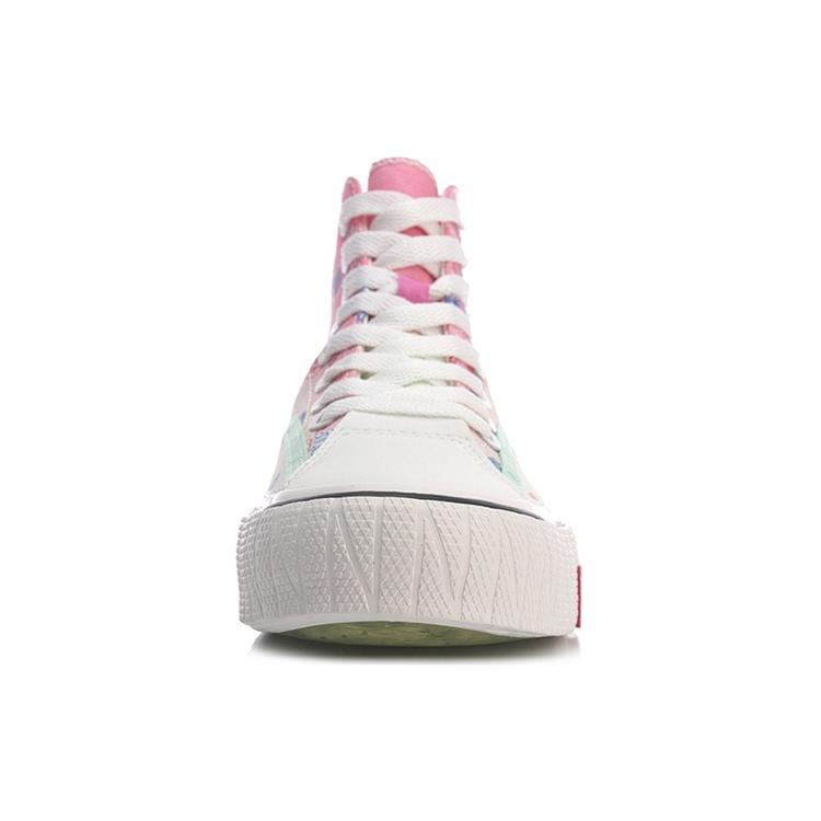 (WMNS) Li-Ning x LINE FRIENDS Высокие кеды WeiWu из парусины 'Розовый Белый' Женские AGCQ594-2