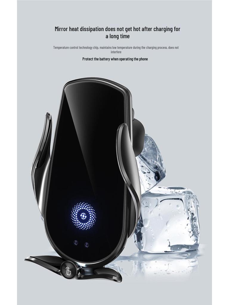 M123 Magic Clip Wireless Car Charger & Auto Clamping Phone Holder