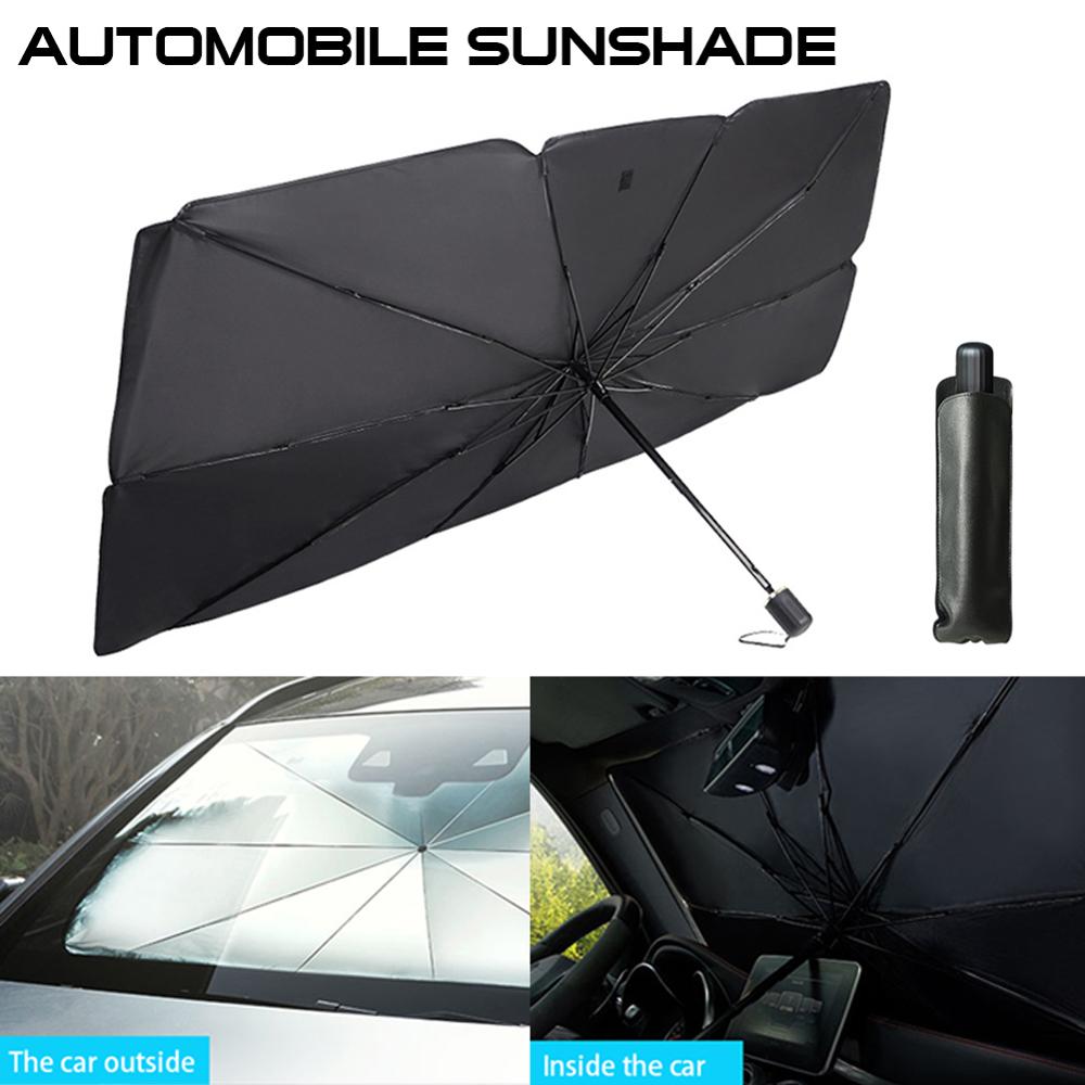 125cm 140cm Foldable Car Windshield Sun Shade Umbrella Car UV Cover Sunshade Heat Insulation Front Window Interior