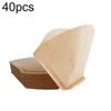 40 шт. веерообразный ручной фильтр для заваривания кофе домашний офис путешествия DIY кафе бумага