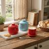 Large Capacity Ceramic Butter Bell Crock Keep Fresh Butter Keeper Cheese Storage Box  Farmhouse