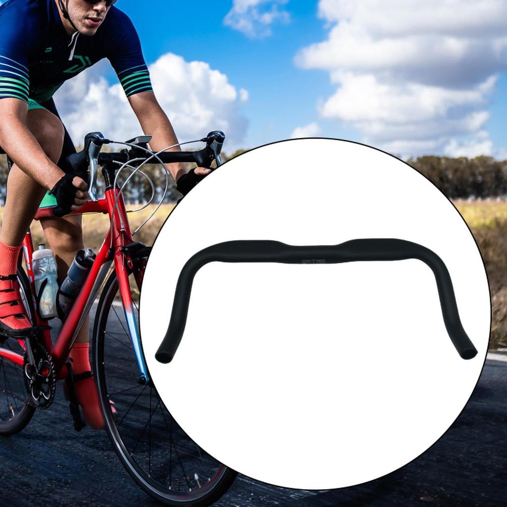 Road Bike Handlebar Comfortable Riding Cycling Accessories for Long Distance Cycling Replace Parts Bent Bike Bullhorn Bar