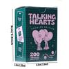 200 Questions Talking Hearts Cards Game Small Pictures Paper Flip Toy Party Game Props  Road Trips