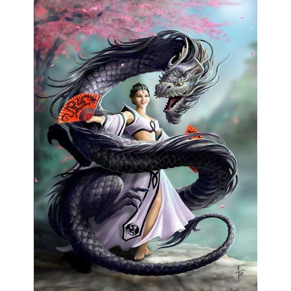 5D DIY Алмазная картина Полный круглый Алмазная вышивка Мозаика Алмазный горный хрусталь Картинки Украшения для дома