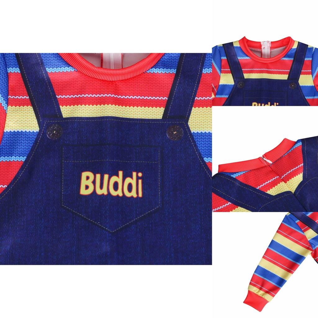 Детский костюм Чаки из фильма «Детские игры» для косплея, страшный комбинезон для Хэллоуин-вечеринок